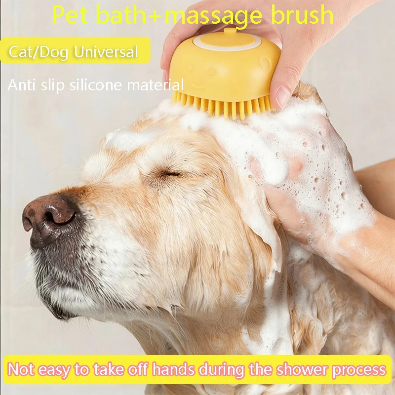 Silicone Pet Bath Brush 🐾🛁
