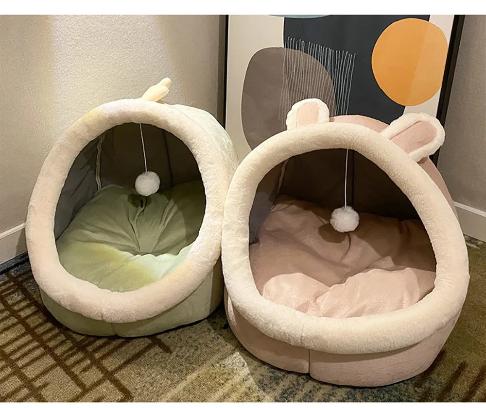 Washable Pet Lounger Cushions, Cat Mat Beds, Warm And Soft Baskets, Cozy Warm Cat Kennels House Tents, Small Pet Dogs For Winter