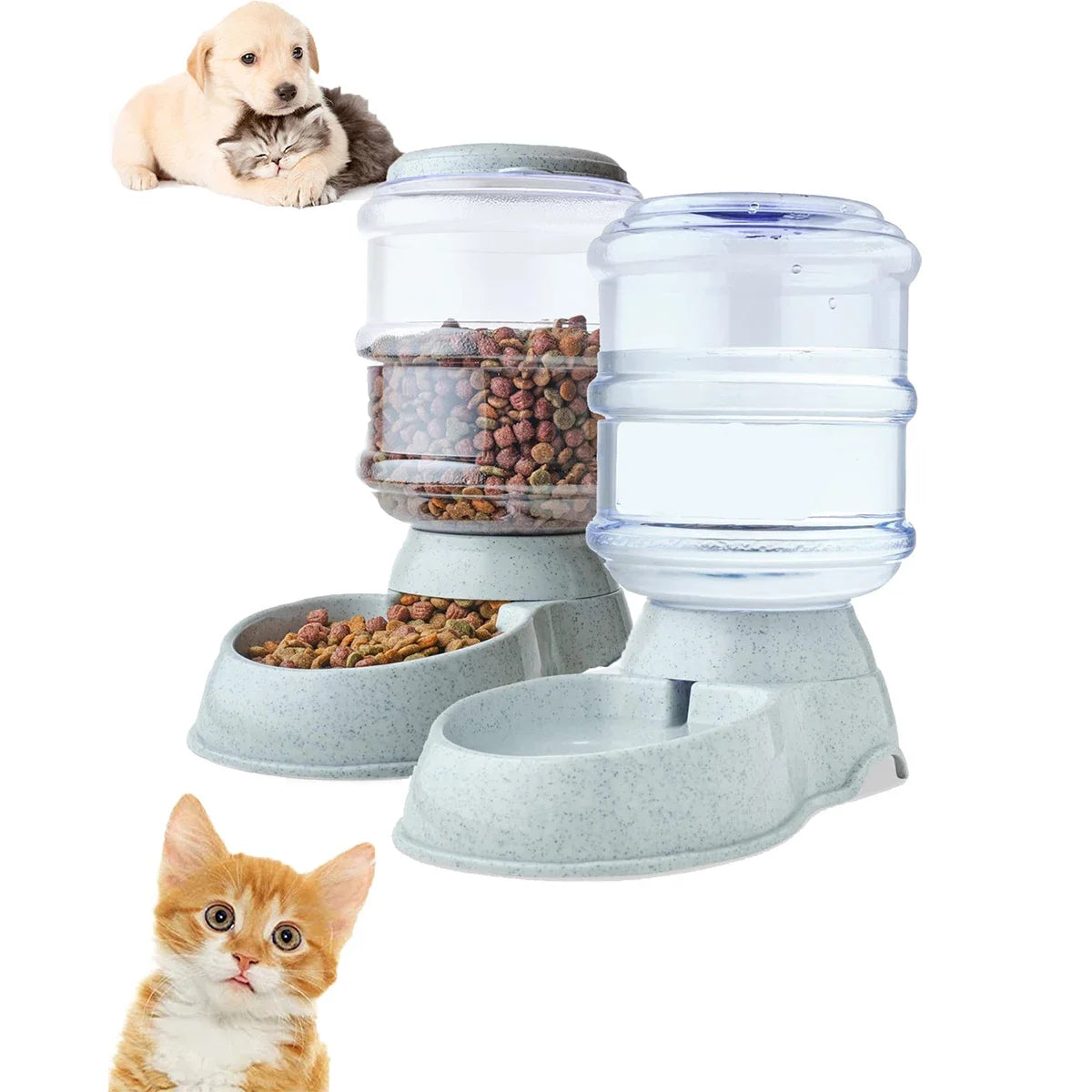 🐶🐱Never-Empty Auto Pet Feeder & Water Dispenser💧