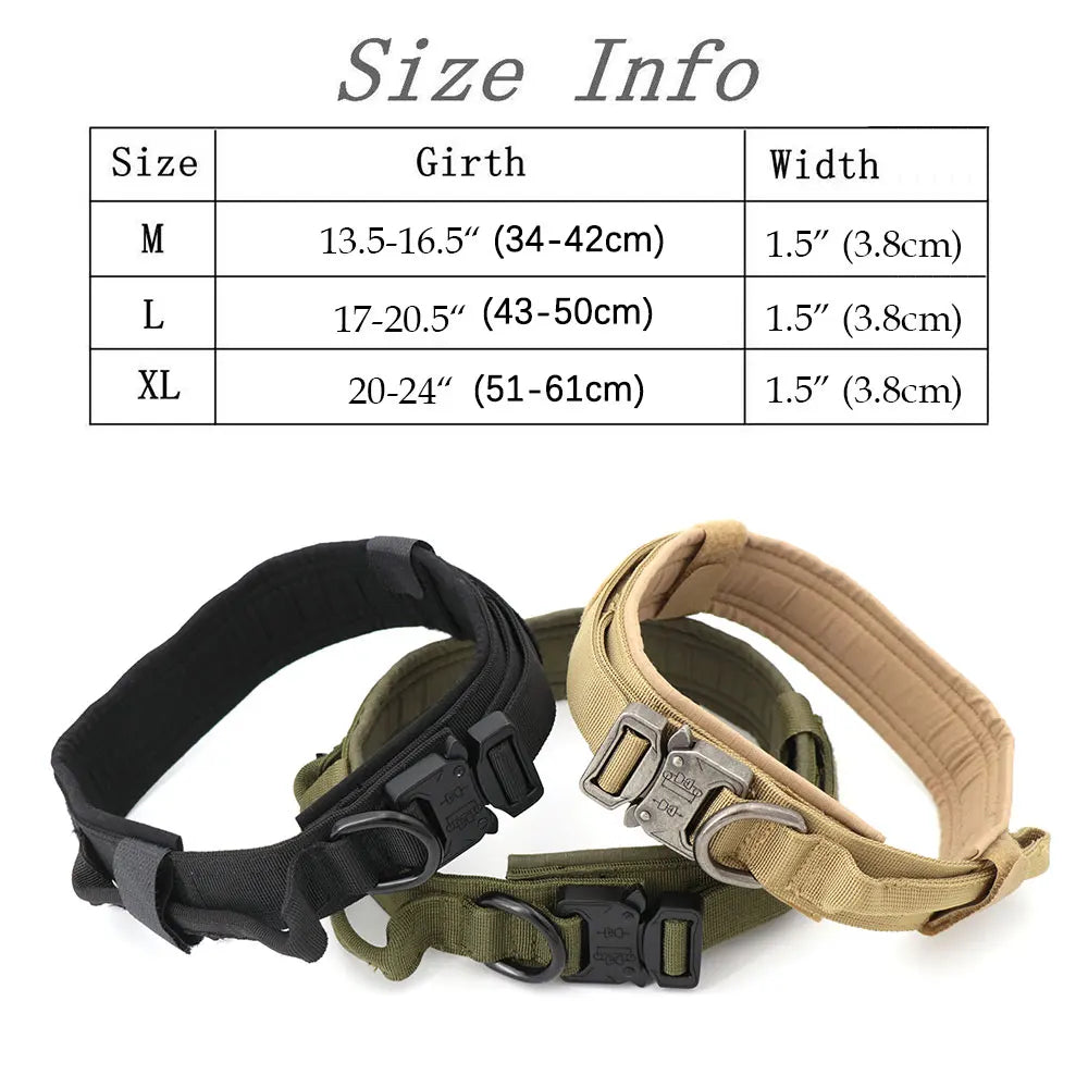 Heavy Duty Tactical Dog Collar 🐕🧭
