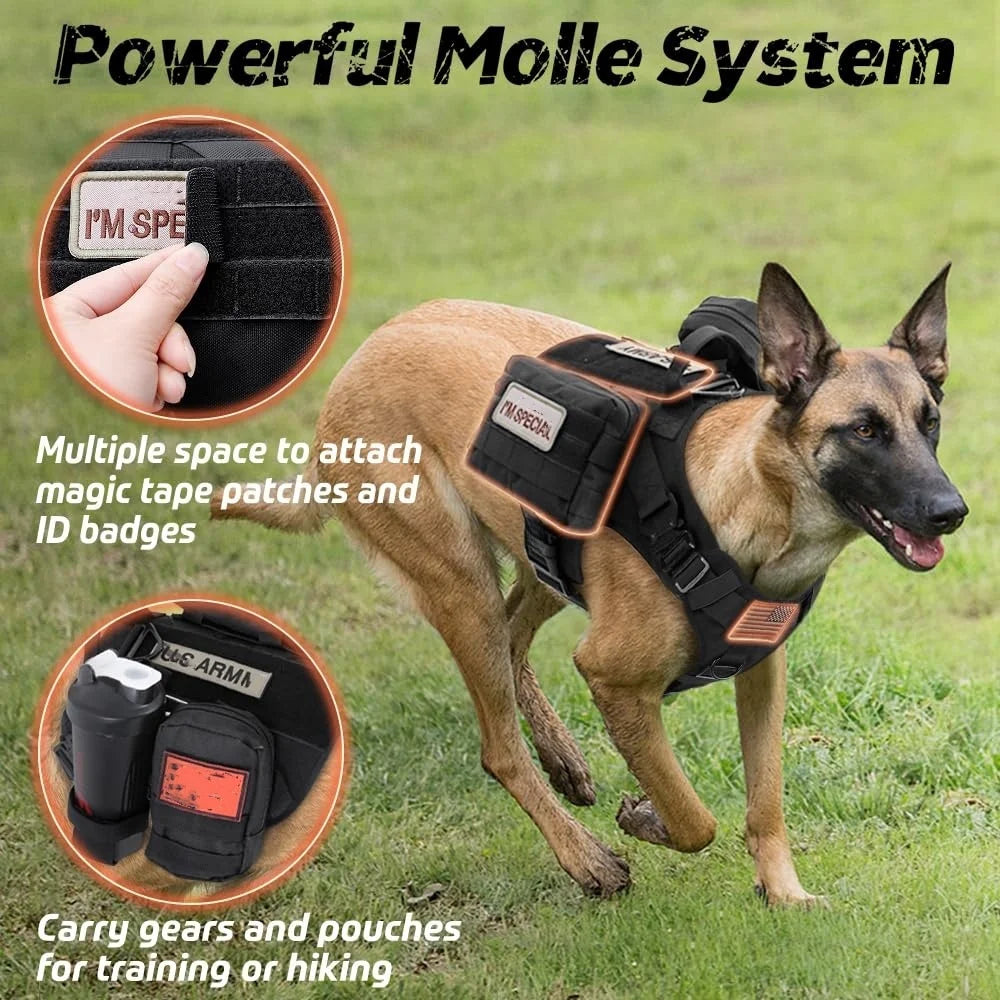 Tactical No-Pull Dog Harness 🐕🎖️
