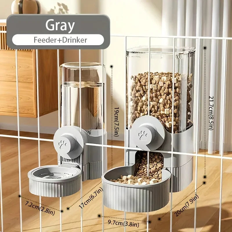 Automatic Pet Bowl Feeder & Water Dispenser – 2-in-1 Feeding Station for Cats & Dogs