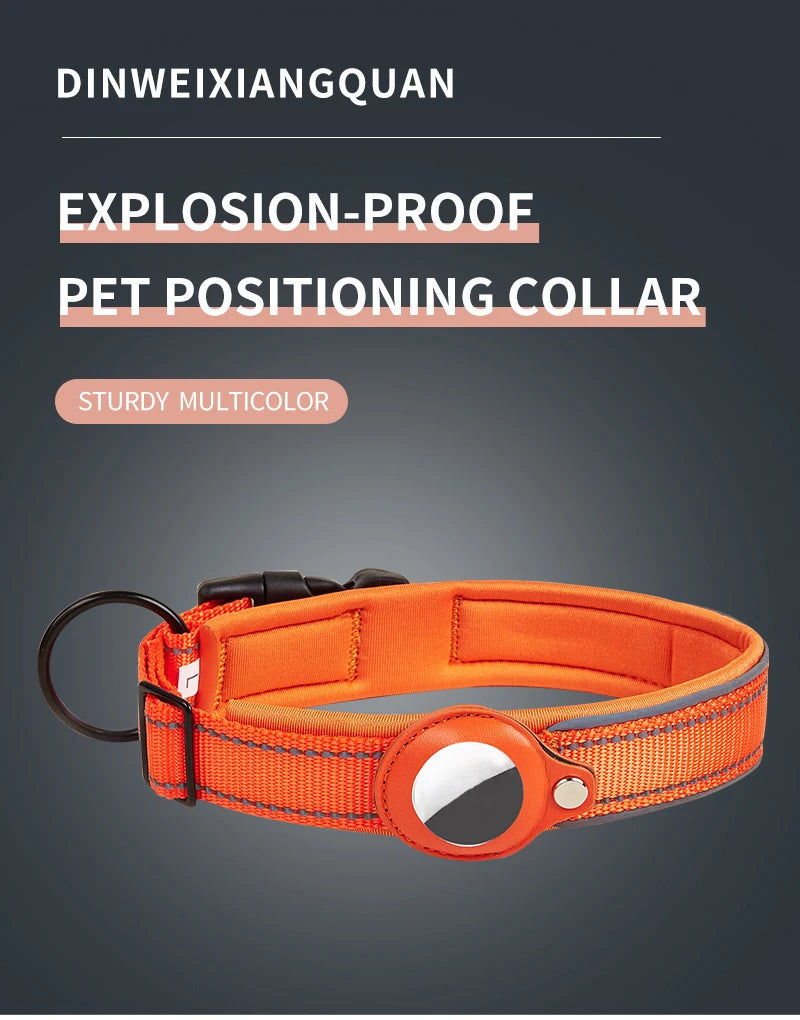 Reflective AirTag Dog Collar 🐶📍