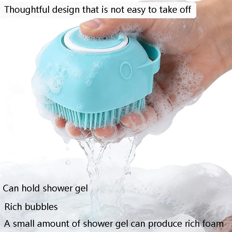 Silicone Pet Bath Brush 🐾🛁