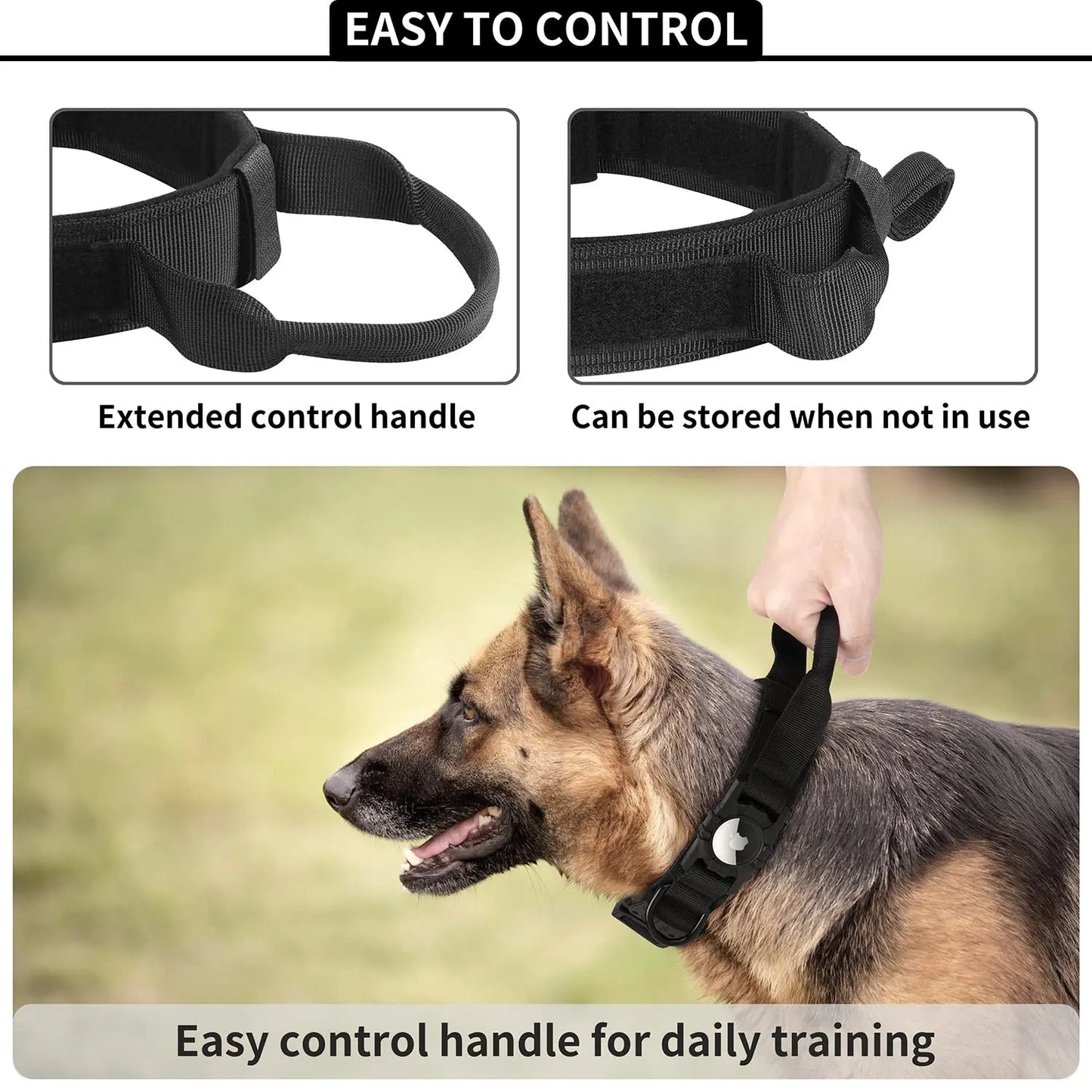 Tactical AirTag Dog Collar 🐕📍