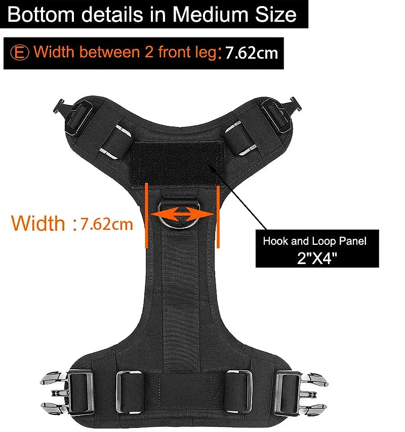 Tactical No-Pull Dog Harness 🐕🎖️