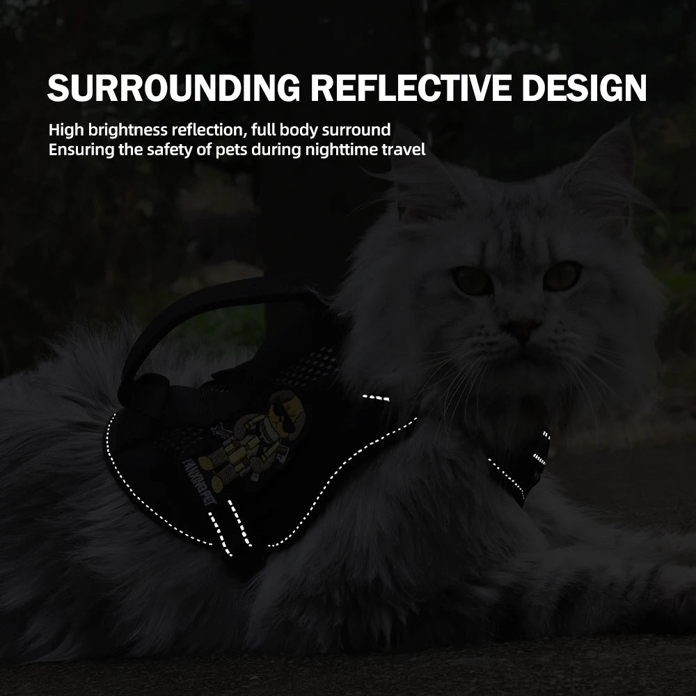 Tactical Cat Harness & Leash 🐱🎽
