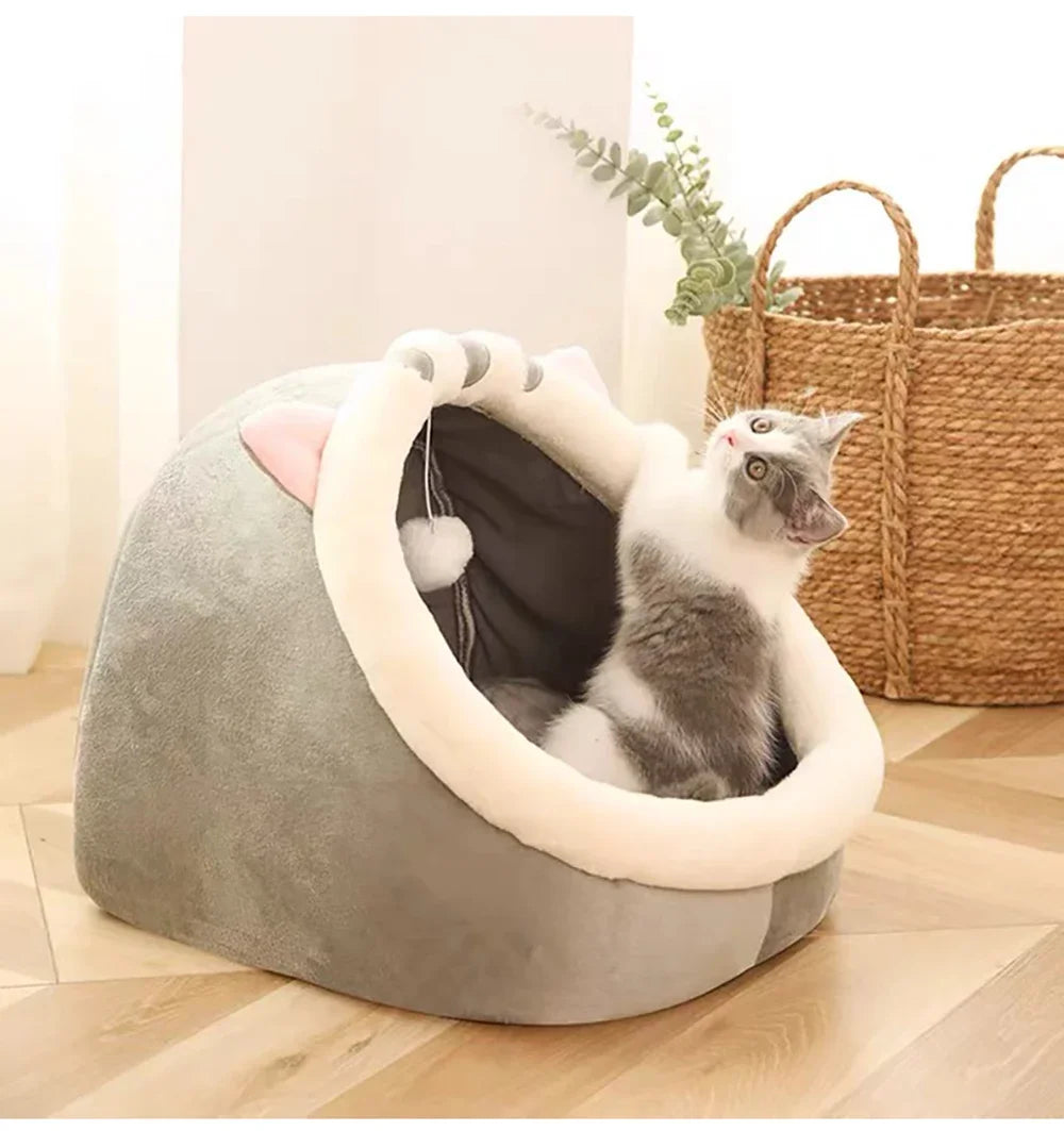 Washable Pet Lounger Cushions, Cat Mat Beds, Warm And Soft Baskets, Cozy Warm Cat Kennels House Tents, Small Pet Dogs For Winter