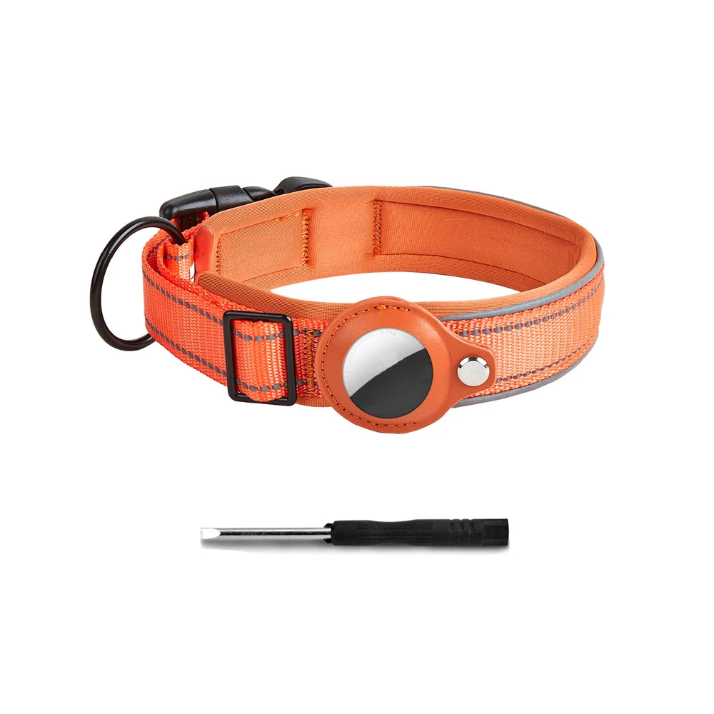 Reflective AirTag Dog Collar 🐶📍