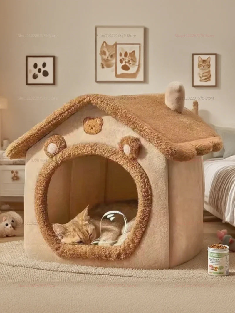Enclosed Cat House 🐱🏠