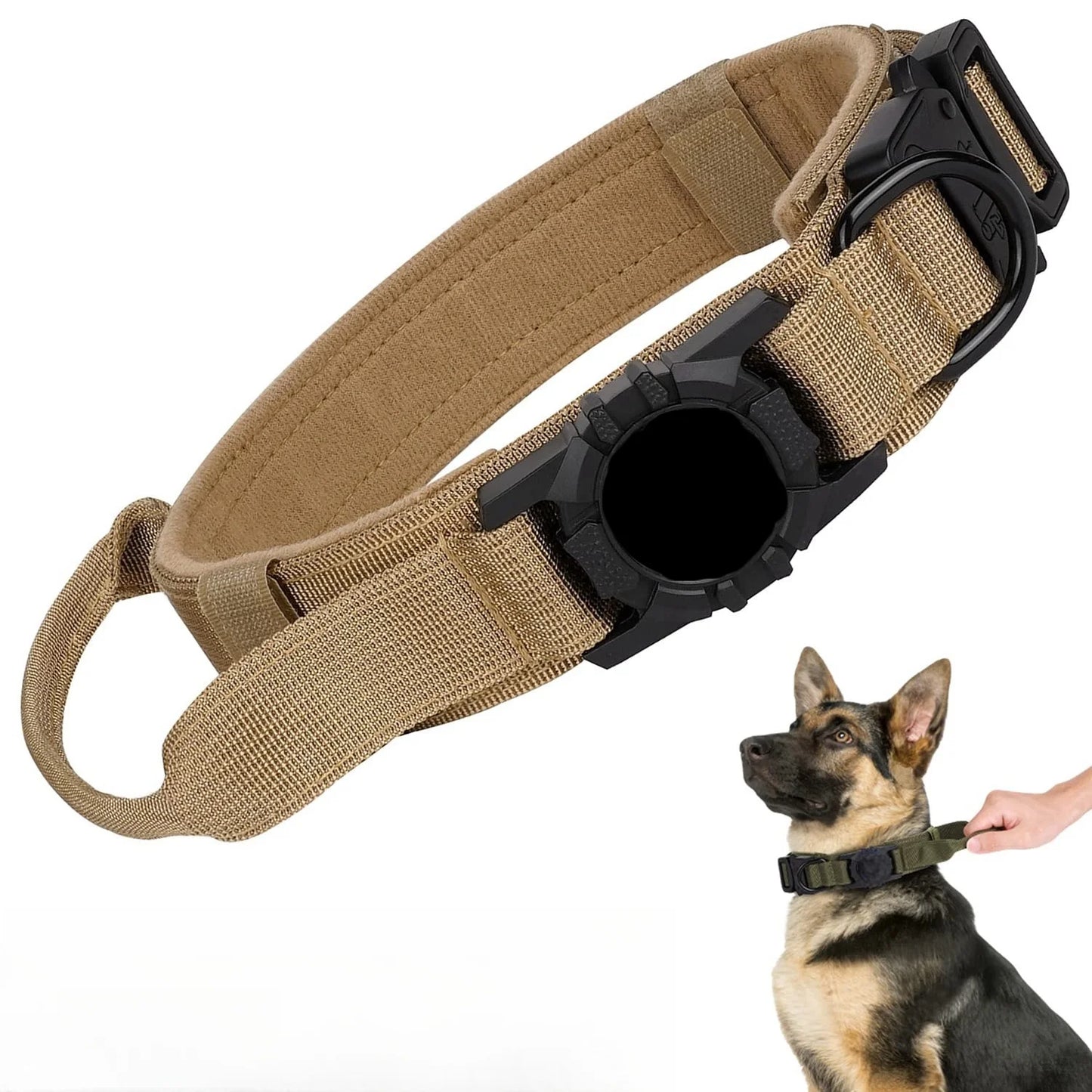 Tactical AirTag Dog Collar 🐕📍