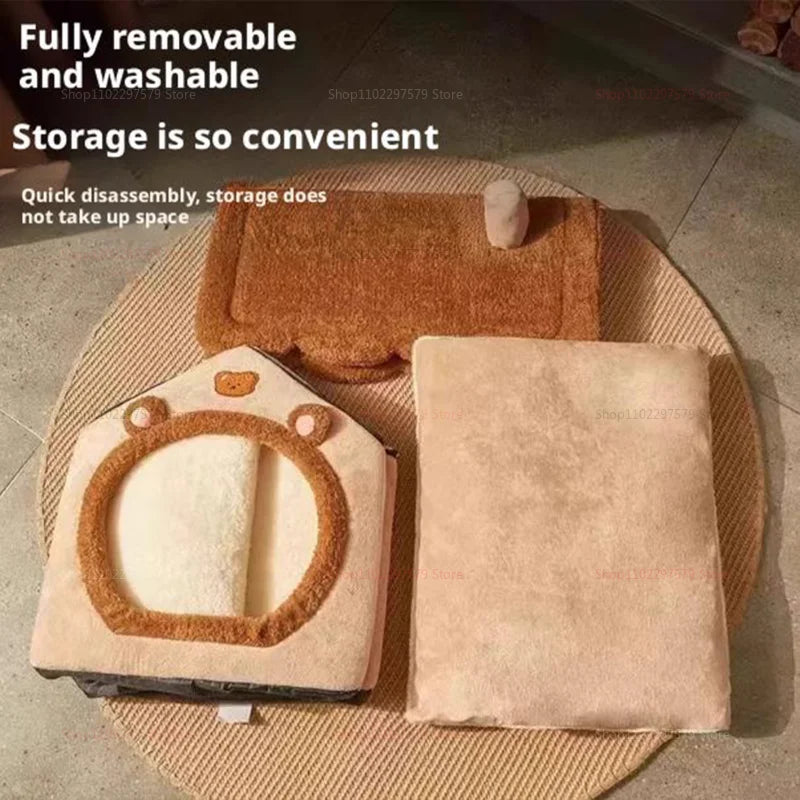 Enclosed Cat House 🐱🏠