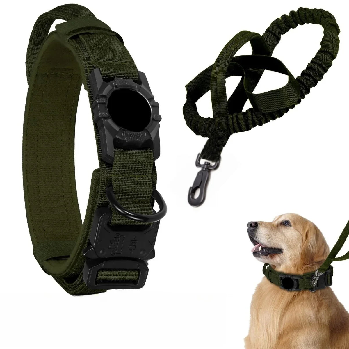 Tactical AirTag Dog Collar 🐕📍