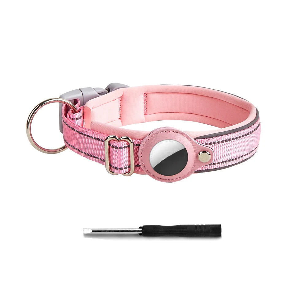 Reflective AirTag Dog Collar 🐶📍