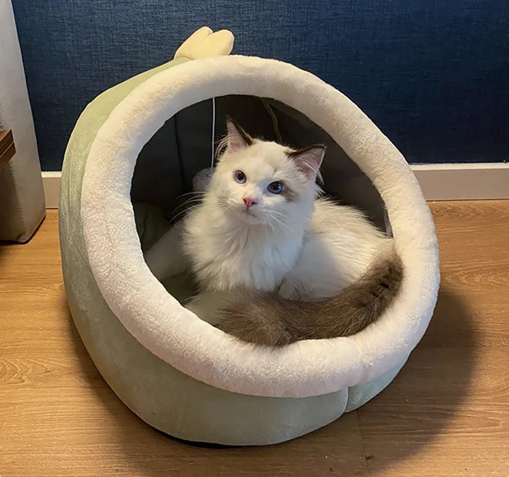 Washable Pet Lounger Cushions, Cat Mat Beds, Warm And Soft Baskets, Cozy Warm Cat Kennels House Tents, Small Pet Dogs For Winter
