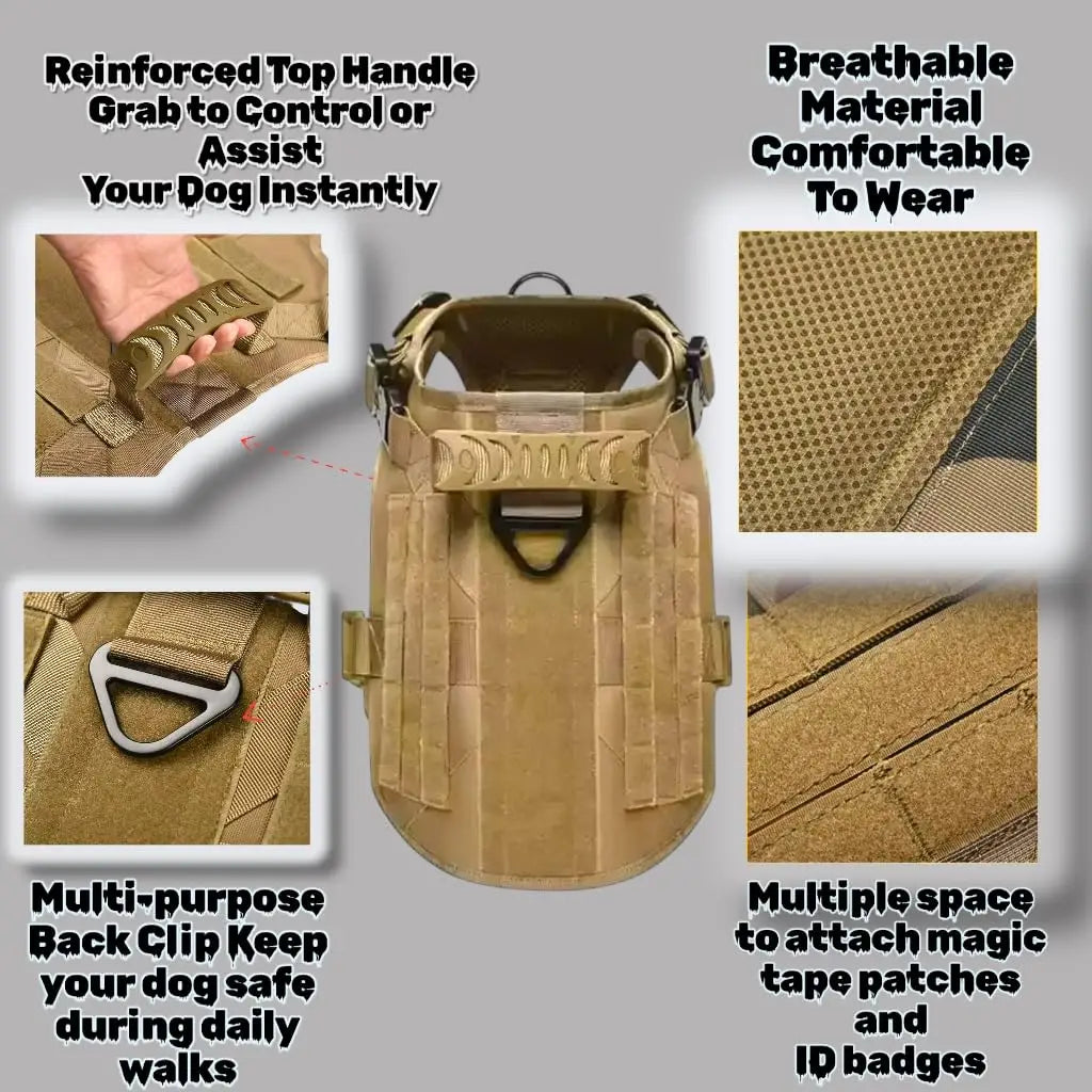 Tactical No-Pull Dog Harness 🐕🎖️