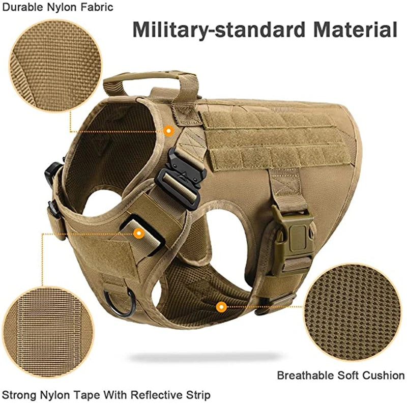 Tactical No-Pull Dog Harness 🐕🎖️