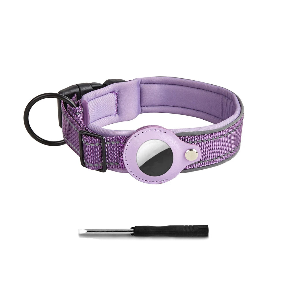 Reflective AirTag Dog Collar 🐶📍