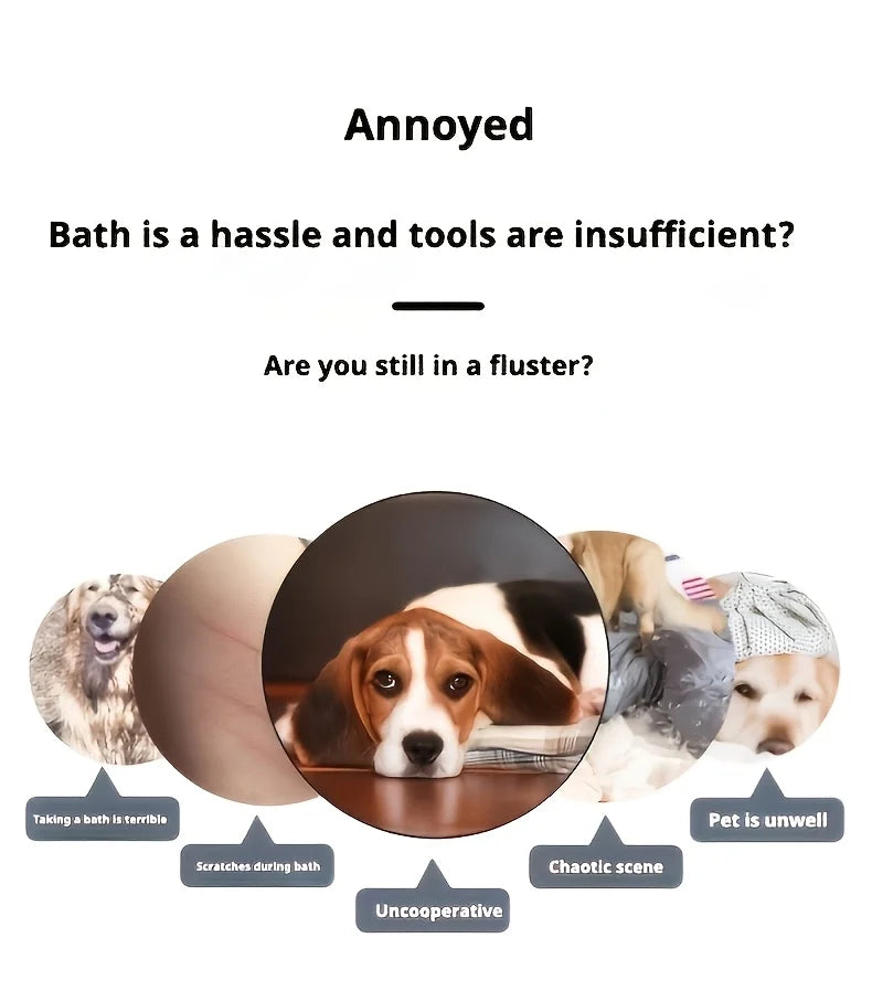2PCS Pet Bath Brush Set 🐾🧼