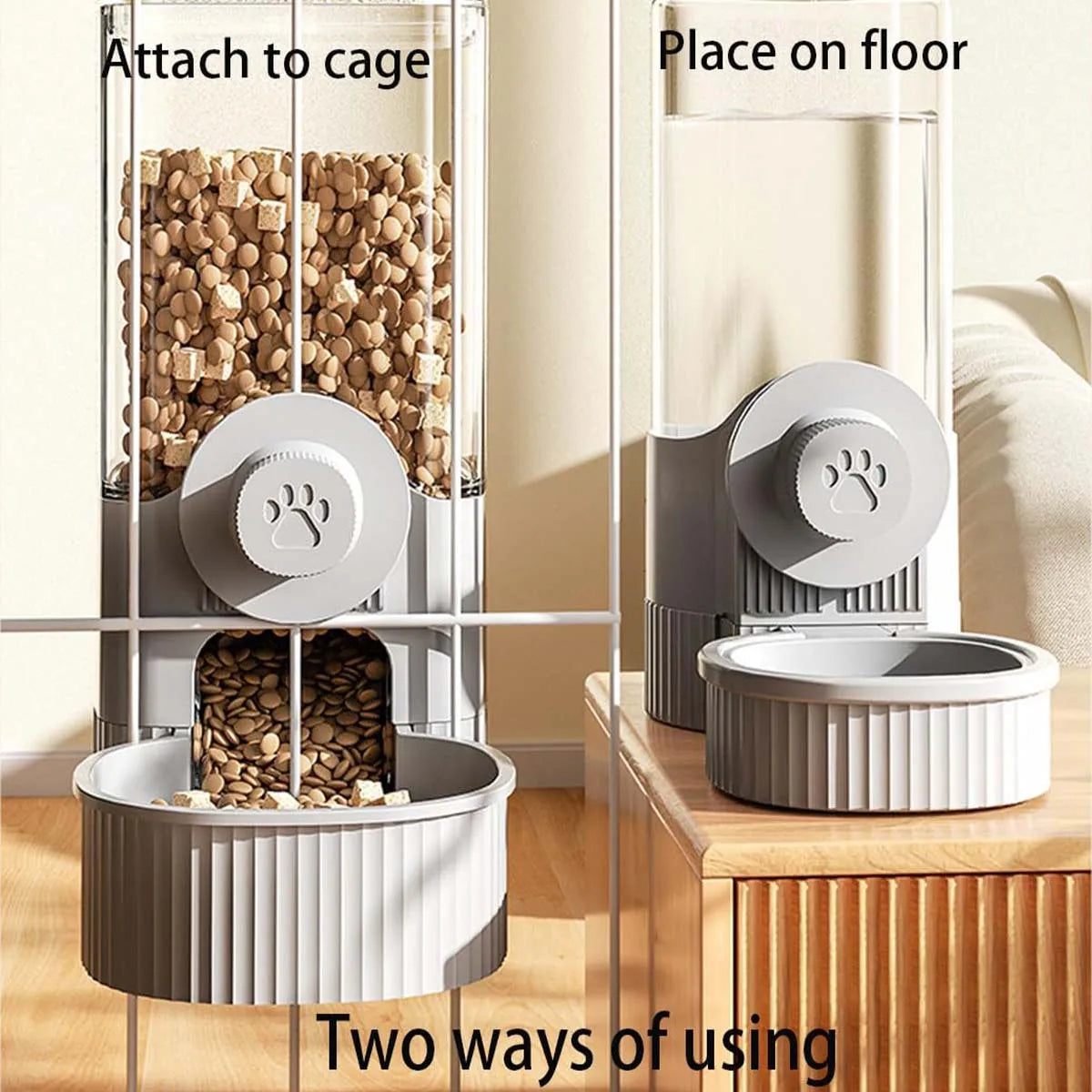 Hanging Auto Pet Feeder & Water Dispenser Set 🐾💧