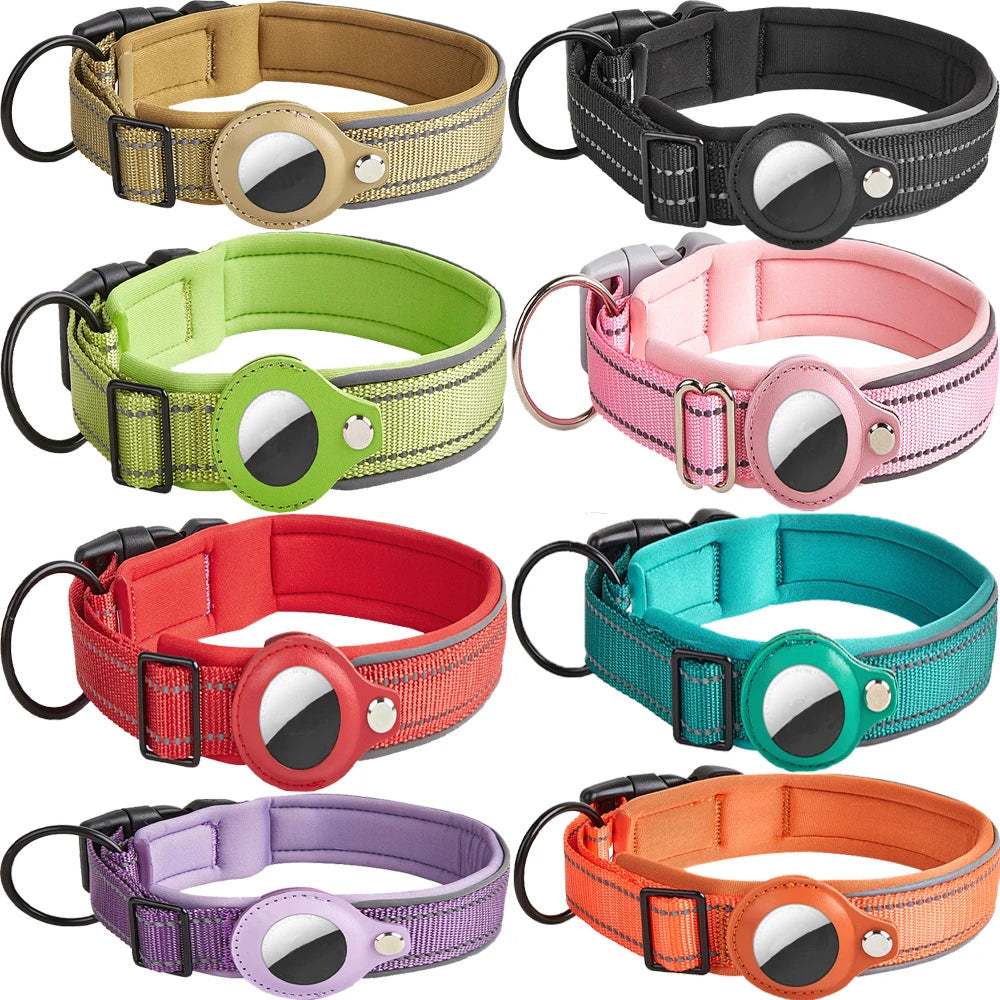 Reflective AirTag Dog Collar 🐶📍