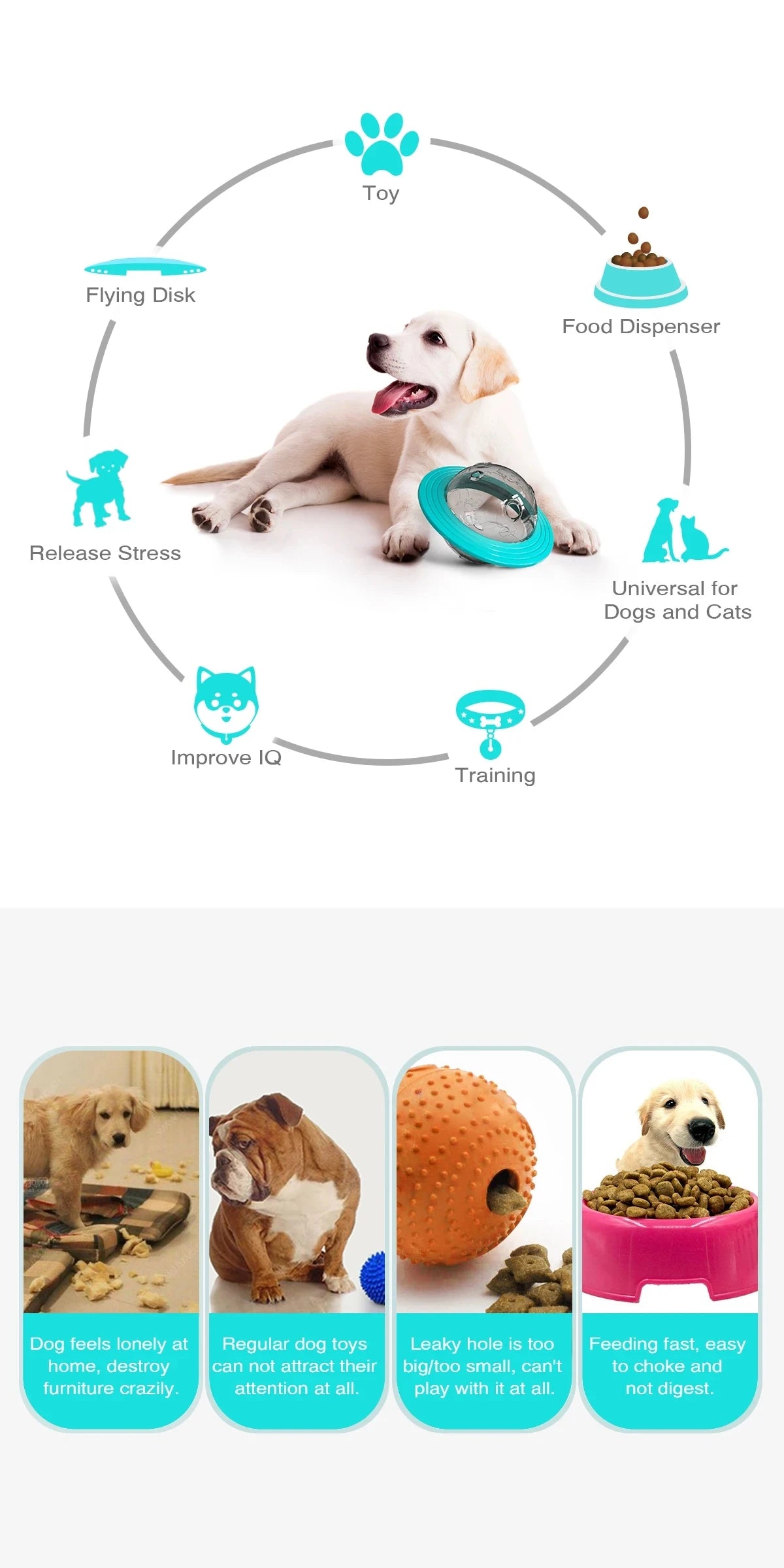 Treat Dispensing Dog Toy 🐶🍖