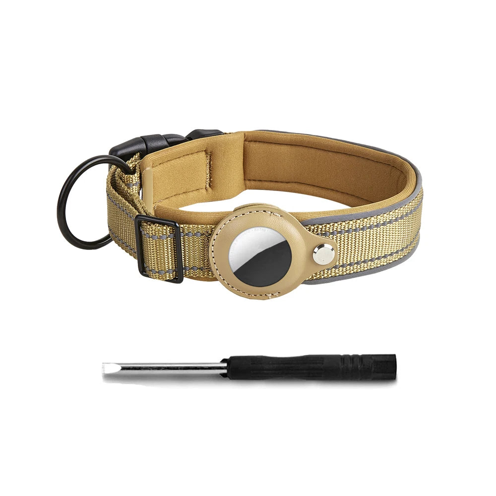 Reflective AirTag Dog Collar 🐶📍