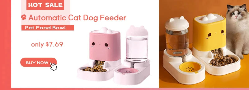Automatic Pet Feeder & Water Dispenser – Large Capacity Food Storage for Dogs & Cats
