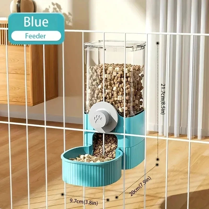 Hanging Auto Pet Feeder & Water Dispenser Set 🐾💧