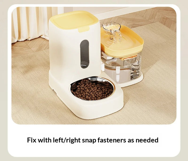 Stainless Steel Auto Pet Feeder & USB Water Bowl 🐶💧