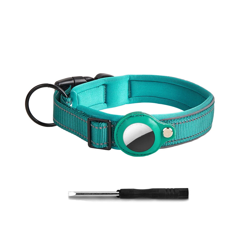 Reflective AirTag Dog Collar 🐶📍
