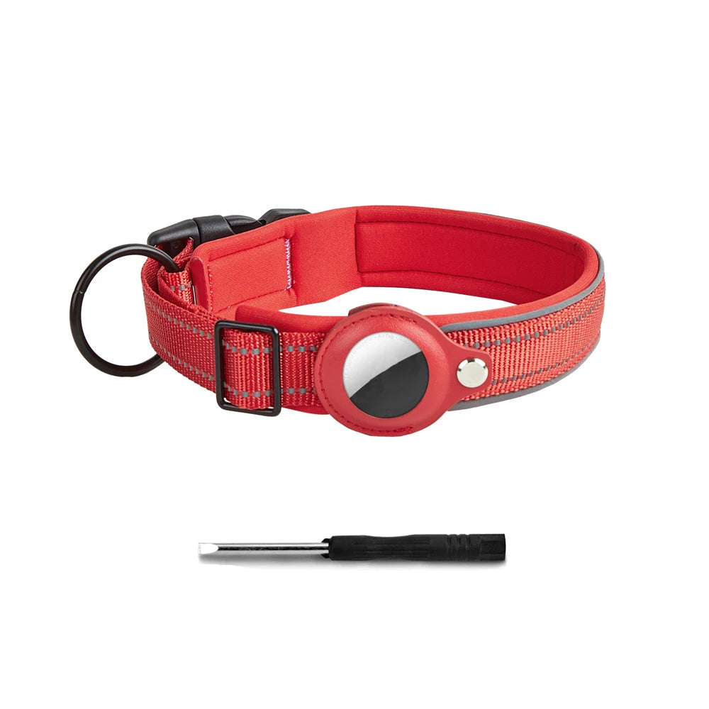 Reflective AirTag Dog Collar 🐶📍