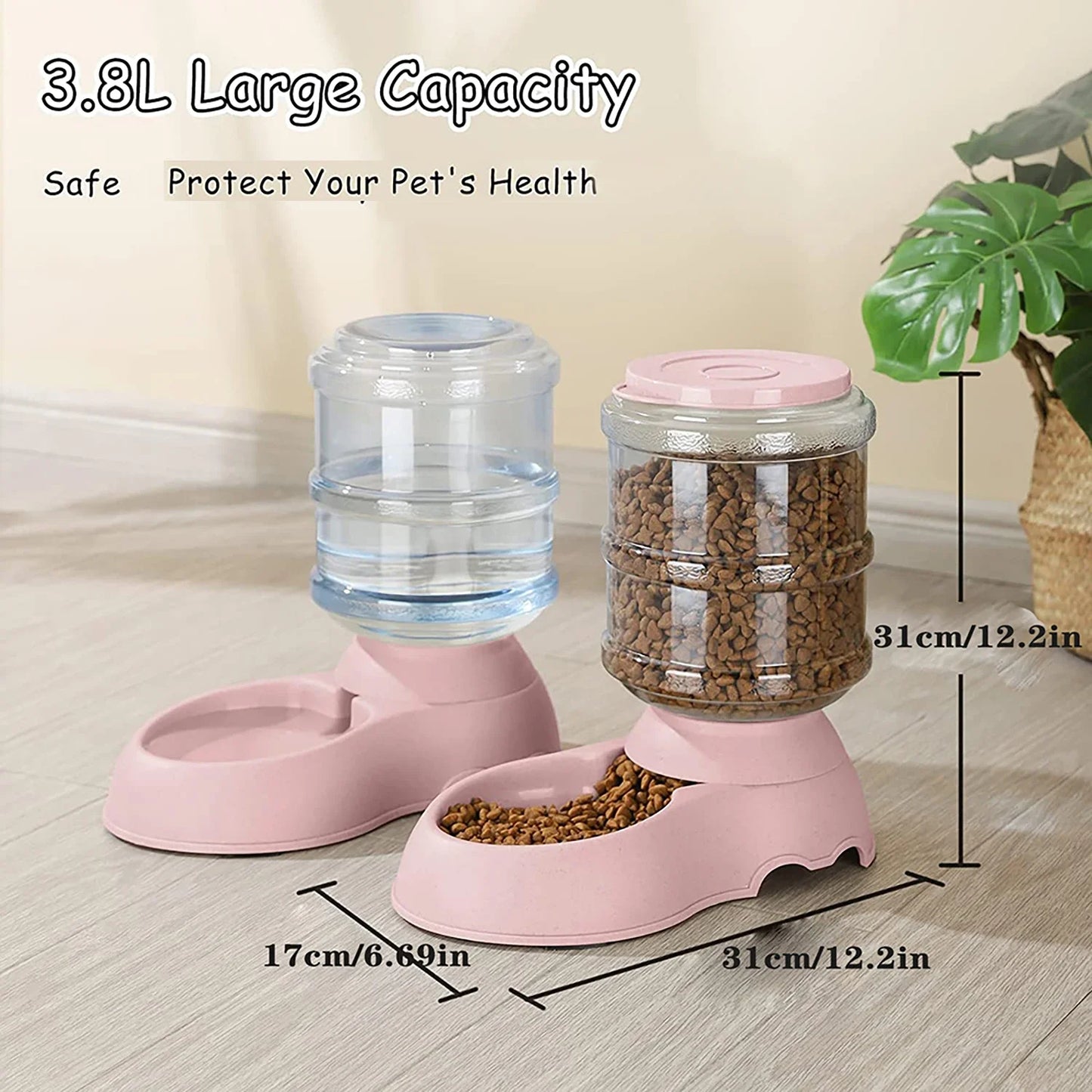 🐶🐱Never-Empty Auto Pet Feeder & Water Dispenser💧
