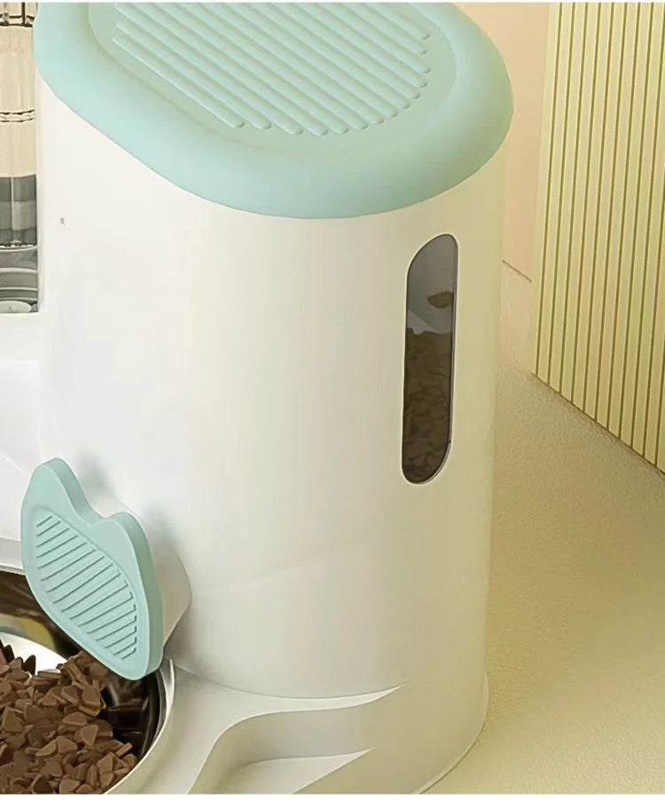 Automatic Pet Bowl Feeder & Water Dispenser – 2-in-1 Feeding Station for Cats & Dogs